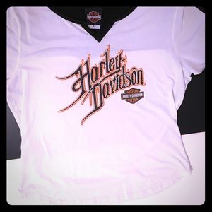 Harley Davidson Women’s White T-shirt  XL